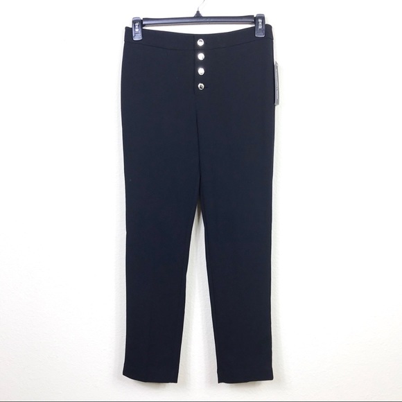 Karl Lagerfeld Pants - NWT Karl Lagerfeld Black Button Front Ankle Pants